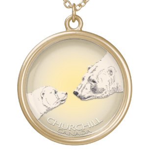Churchill Canada Necklace Polar Bear Souvenir Gift