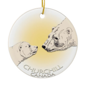 Churchill Canada Ornament Polar Bear Art Keepsake