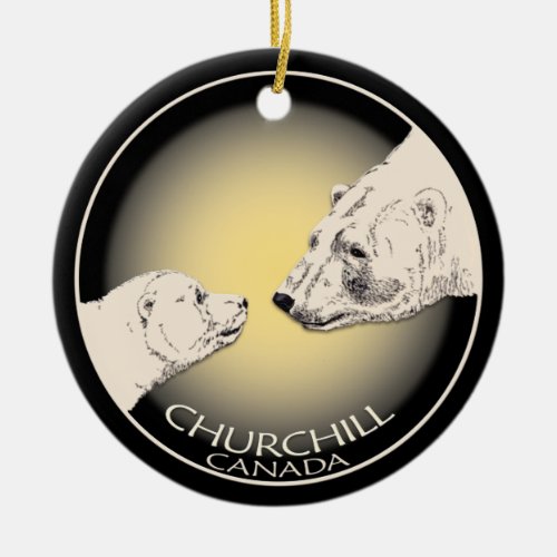 Churchill Canada Ornament Polar Bear Art Keepsake