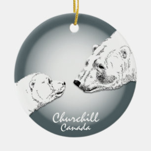 Churchill Canada Ornament Polar Bear Keepsake
