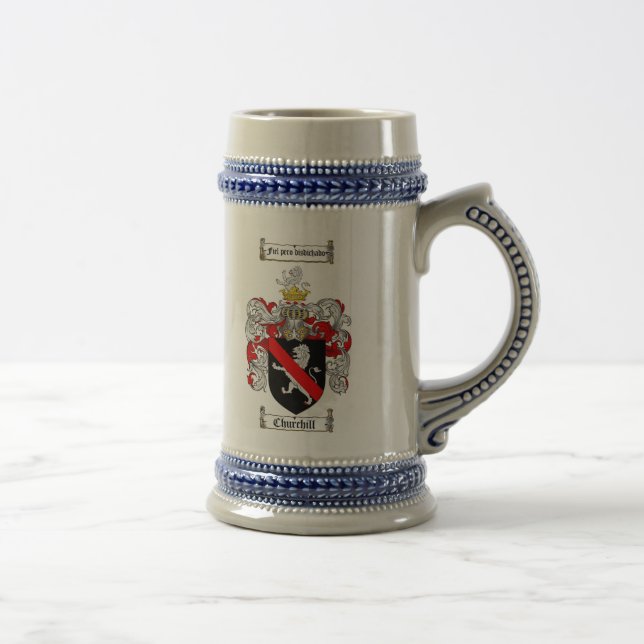 Churchill Coat of Arms Stein / Churchill Family (Right)