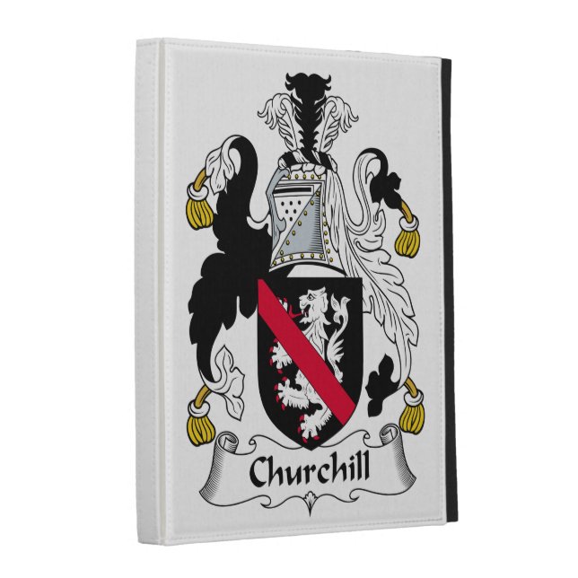 Churchill Family Crest iPad Case (Front Spine)