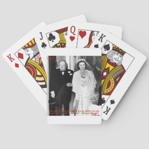 Churchill & Famous Marriage Quote Poker Cards