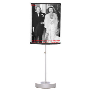 Churchill & Famous Marriage Quote Table Lamp