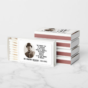 Churchill Inherent Vice Of Capitalism Virtue Quote Matchboxes