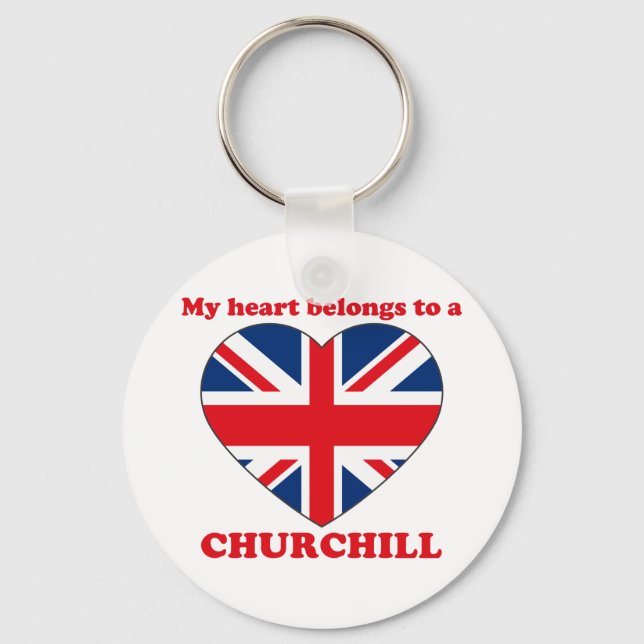 Churchill Keychain (Front)