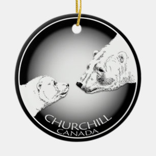 Churchill Ornament Personalized Polar Bear Souveni