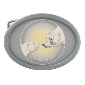 Churchill Polar Bear Belt Buckle Bear Art Buckles