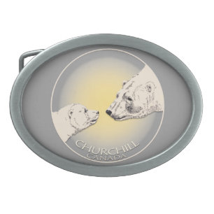 Churchill Polar Bear Belt Buckle Bear Art Buckles
