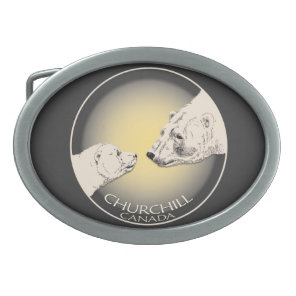Churchill Polar Bear Belt Buckle Bear Art Buckles