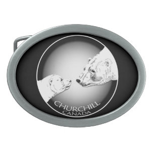 Churchill Polar Bear Belt Buckle Bear Art Buckles