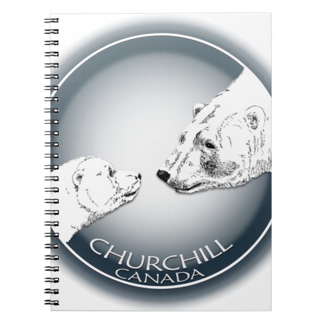 Churchill Polar Bear Notebook Bear Art Journal (Front)