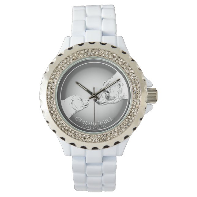 Churchill Polar Bear Watch Souvenir Wrist Watch (Front)