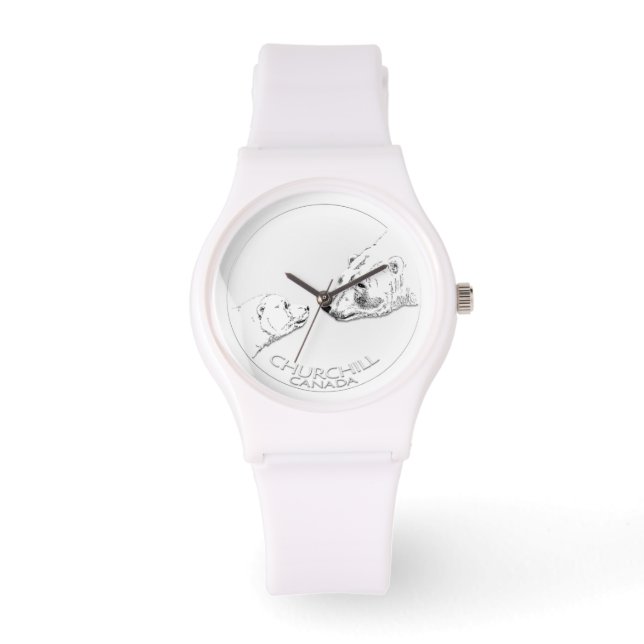 Churchill Polar Bear Watch Souvenir Wrist Watch (Front)