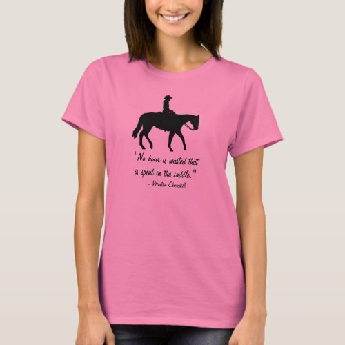 Churchill Quote Horse Riding Shirt
