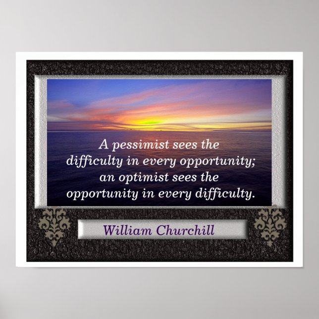 Churchill quote - poster (Front)