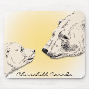 Churchill Souvenir Mousepad Polar Bear Art Gifts