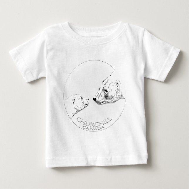 Churchill Souvenir Polar Bear Baby T-Shirt (Front)