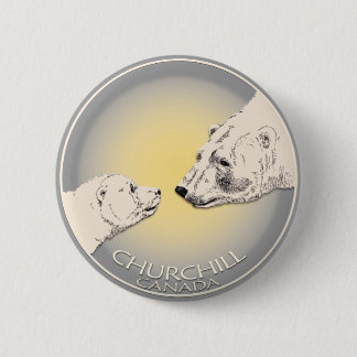 Churchill Souvenirs Polar Bear Art Shirts & Gifts Pinback Button