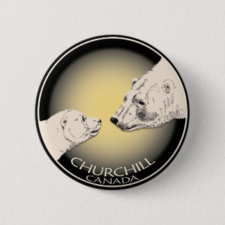 Churchill Souvenirs Polar Bear Art Shirts & Gifts Pinback Button