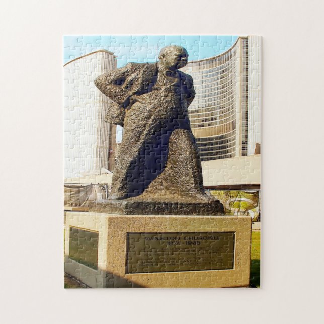Churchill Statue Toronto. Jigsaw Puzzle (Vertical)