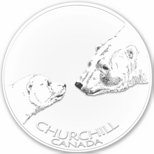 Churchill Sticker Churchill Polar Bear Art Decals