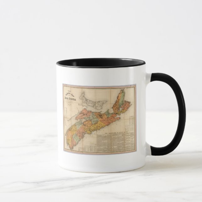 Church's mineral map of Nova Scotia Mug (Right)