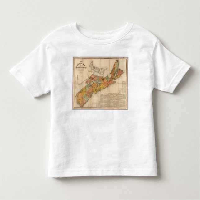 Church's mineral map of Nova Scotia Toddler T-shirt (Front)