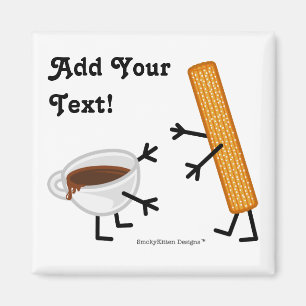Churro & Chocolate - Customizable Magnet