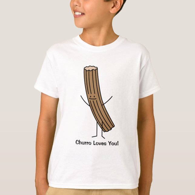 Churro Loves You! T-Shirt (Front)