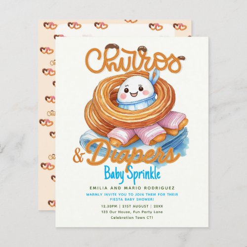 Churros and Diapers Baby Sprinkle Shower BUDGET 