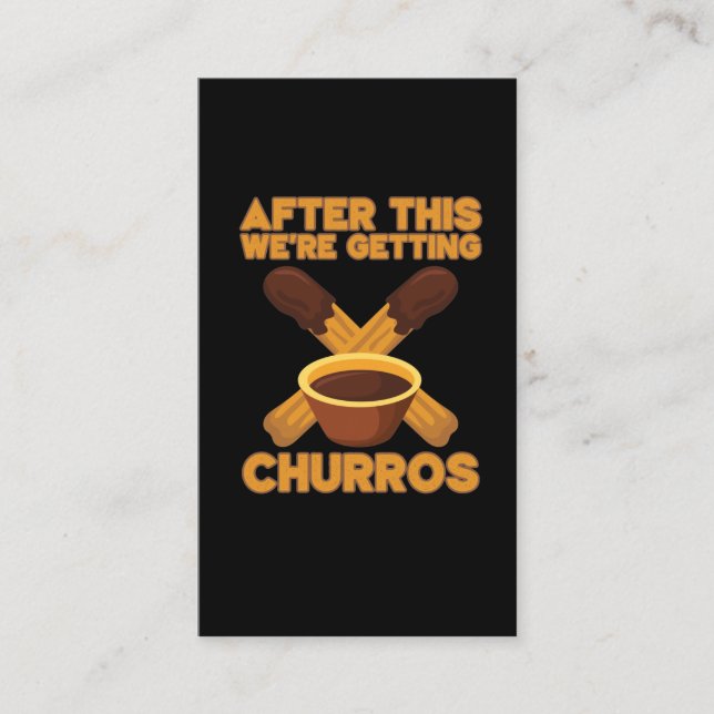 Churros Cinco De Mayo pastry snack Churro lover Business Card (Front)