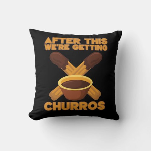 Churros Cinco De Mayo pastry snack Churro lover Throw Pillow