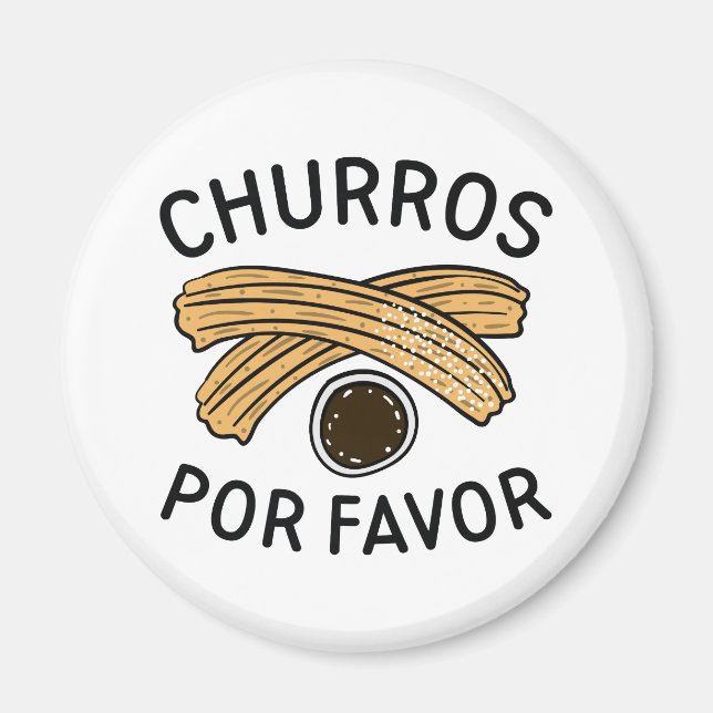 Churros Por Favor Magnet (Front)