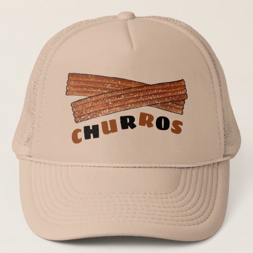 CHURROS Spanish Portuguese Fried Churro Pastry Trucker Hat