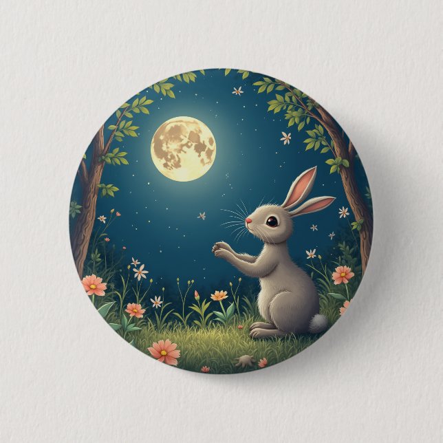 chuseok rabbit button (Front)
