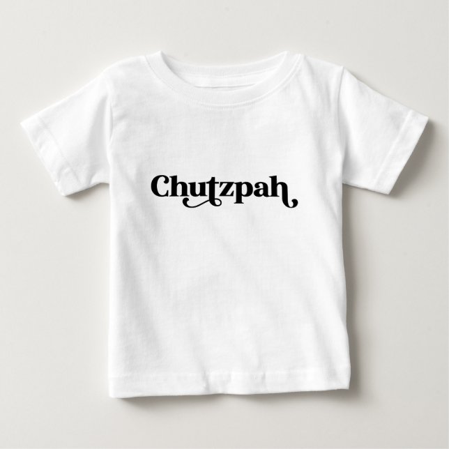 Chutzpah Judaica Yiddish T-Shirt (Front)