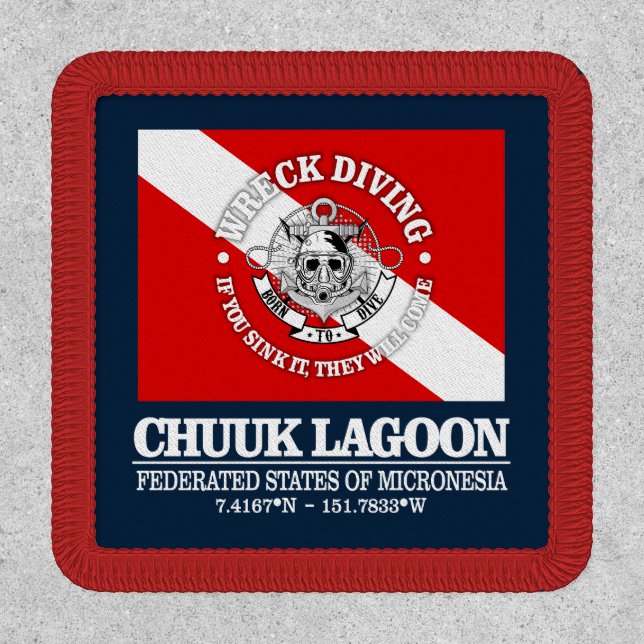 Chuuk Lagoon (best wrecks) Patch (Front)