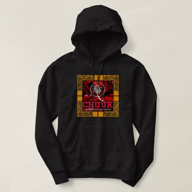 Chuukese Islander Fai Chuuk Hoodie (Design Front)