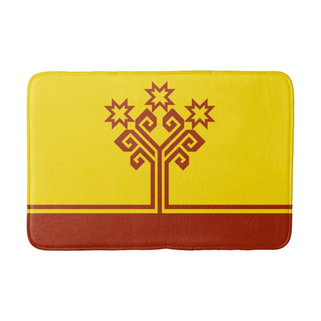 Chuvashia Flag Bath Mat (Front)