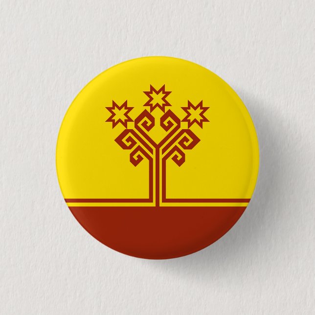 Chuvashia Flag Button (Front)