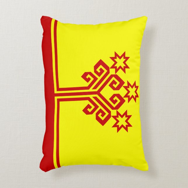 Chuvashia Flag Decorative Pillow (Front(Vertical))
