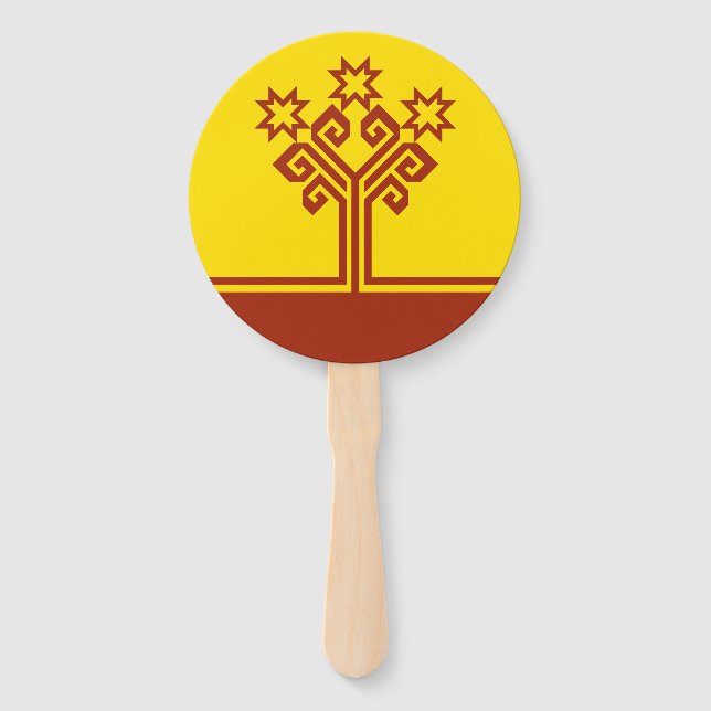 Chuvashia Flag Hand Fan (Front)