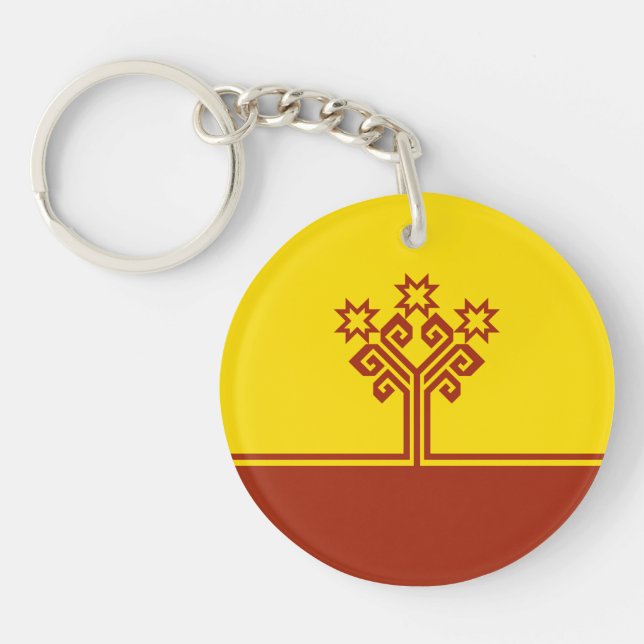 Chuvashia Flag Keychain (Front)