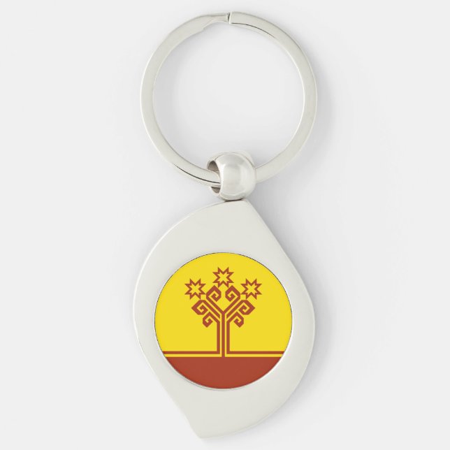 Chuvashia Flag Keychain (Front)