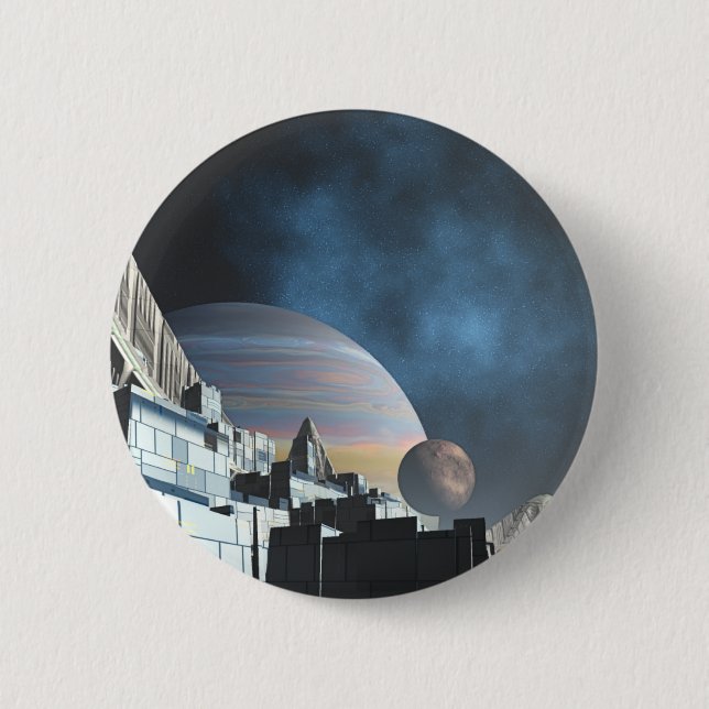 ci-Fi Pinback Button (Front)