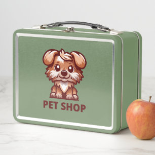 cia pet shop metal lunch box