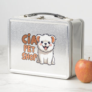 cia pet shop metal lunch box