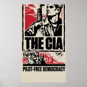 CIA Pilot-Free Democracy Poster