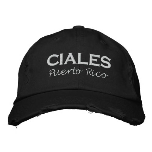 Ciales Puerto Rico Embroidered Baseball Cap